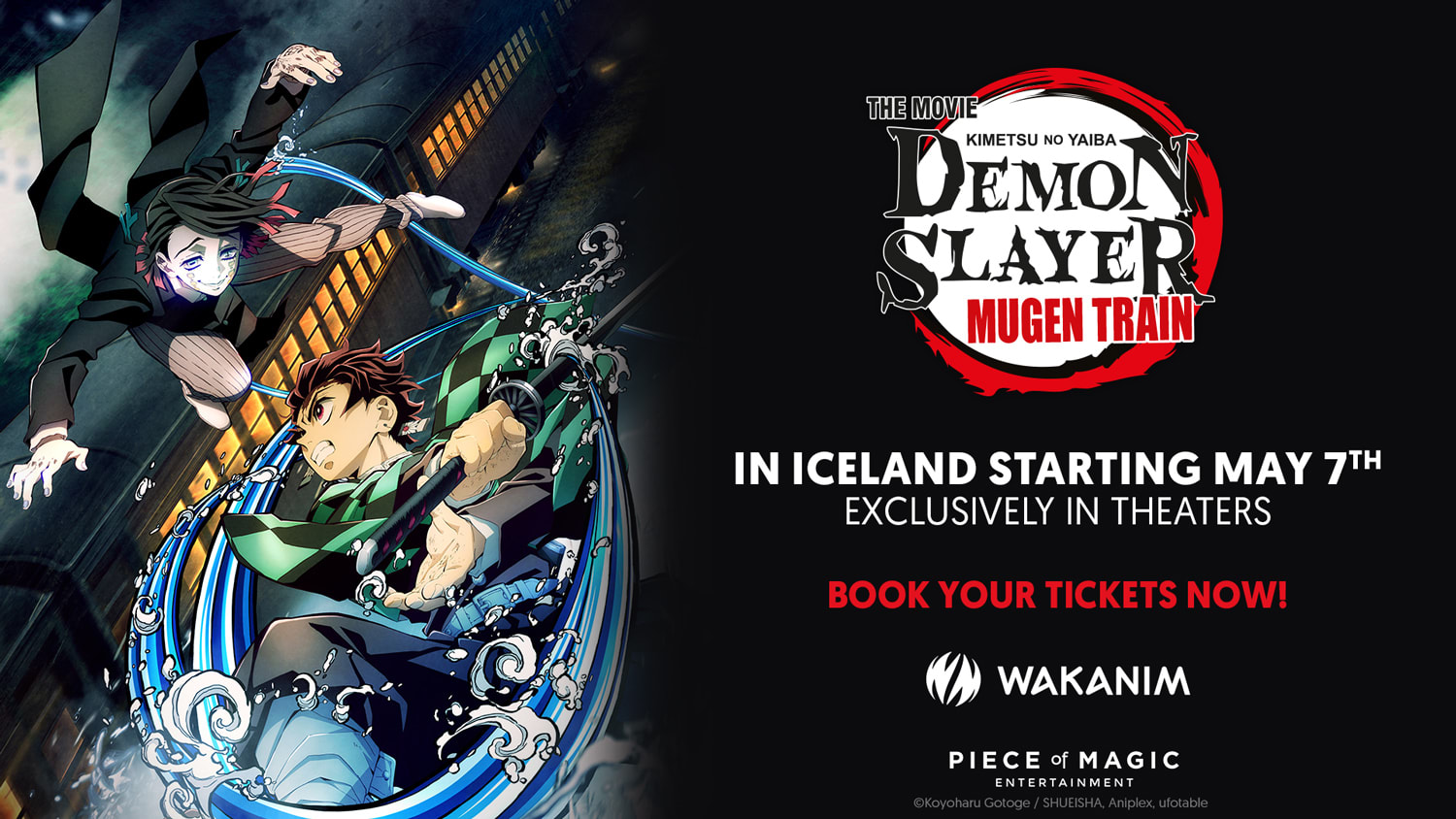 Demon Slayer: Mugen Train, in Iceland on May 7!